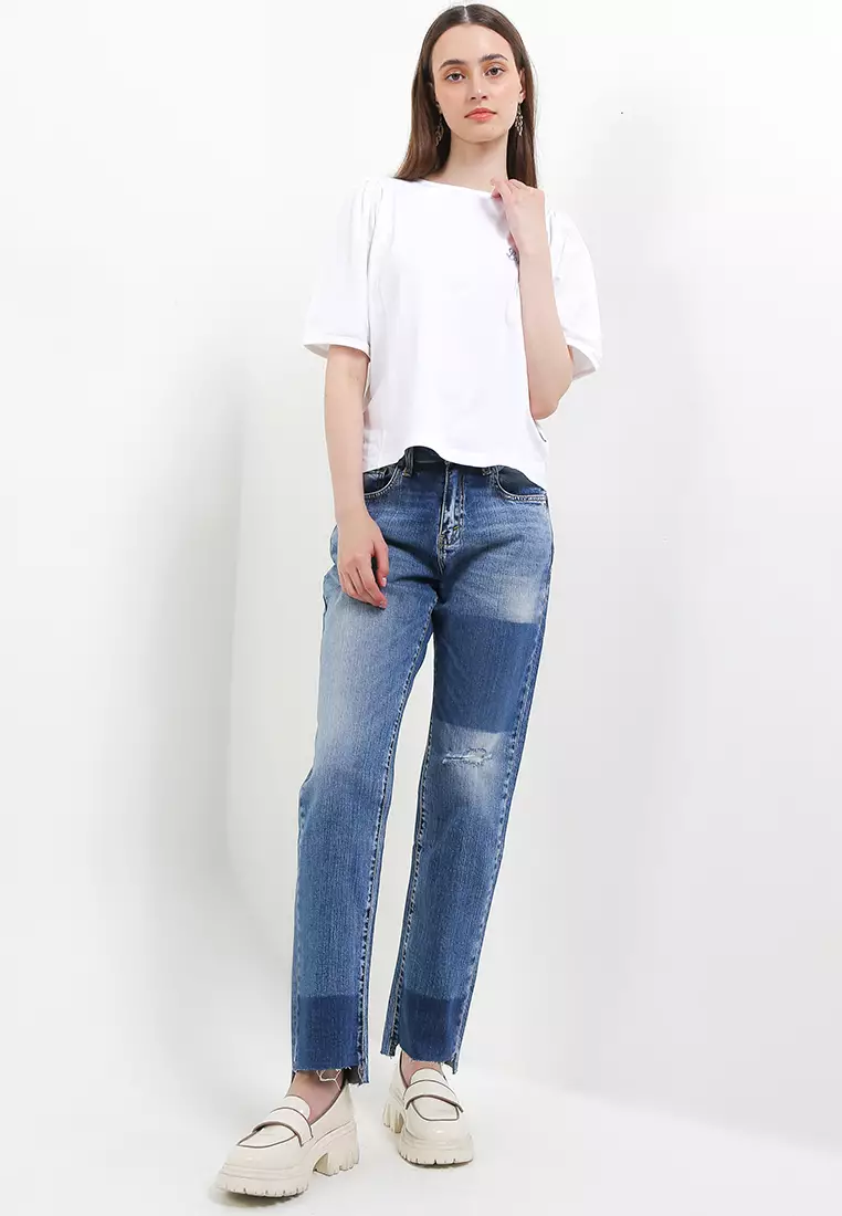 High Waist Straight Denim Pant FWL370D2