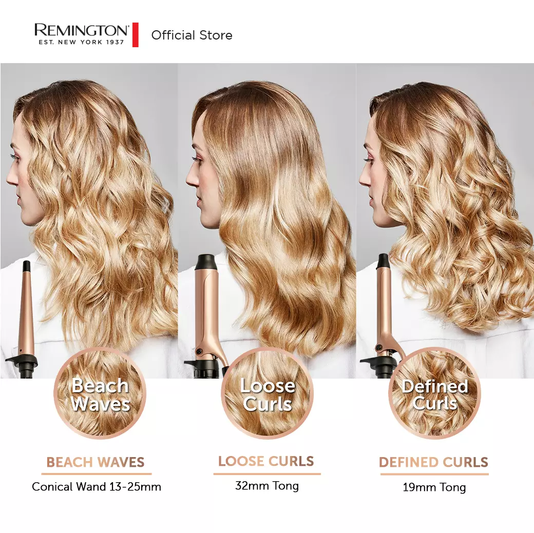 Remington Pengeriting Rambut 3in1 Curl & Wave CI97MS3