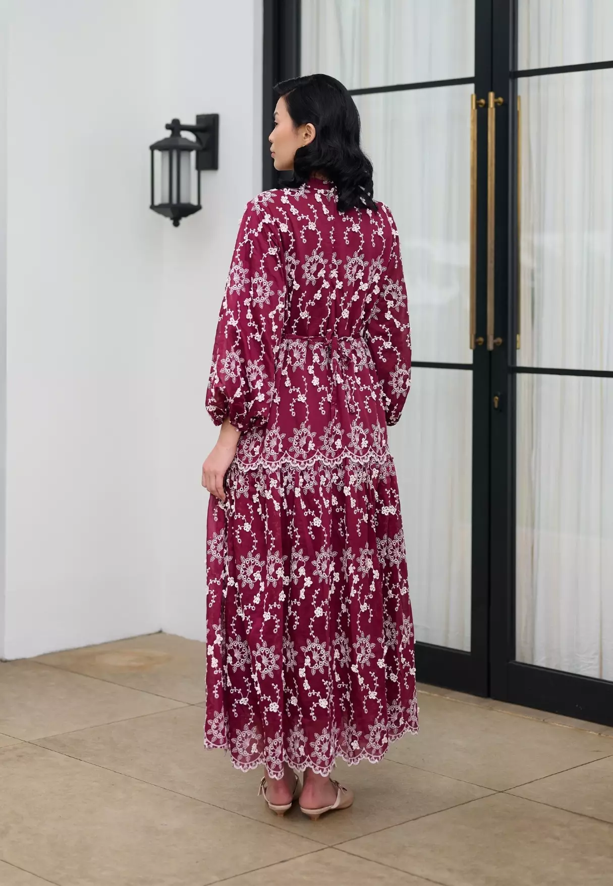 Alma Dress - Burgundy