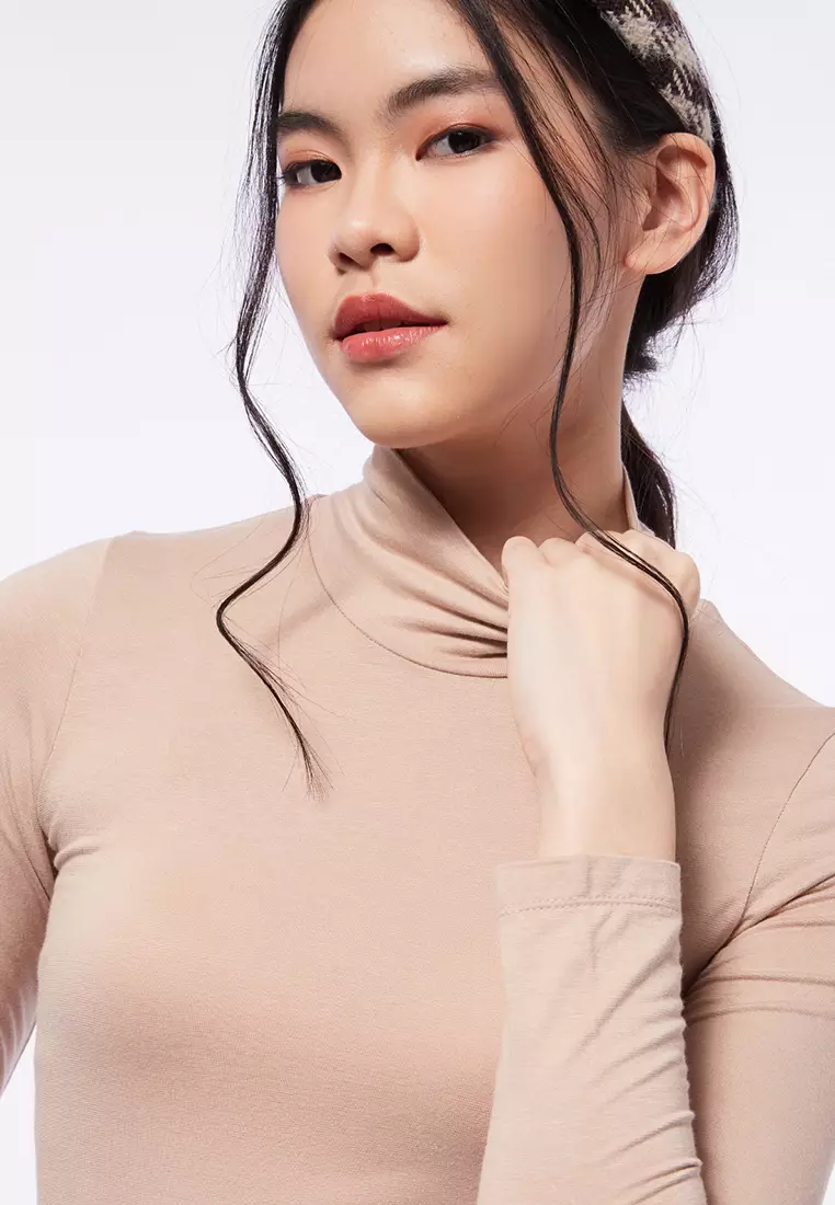 High Neck Long Sleeve Top