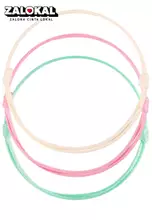 Light Pink White Bone Light Green