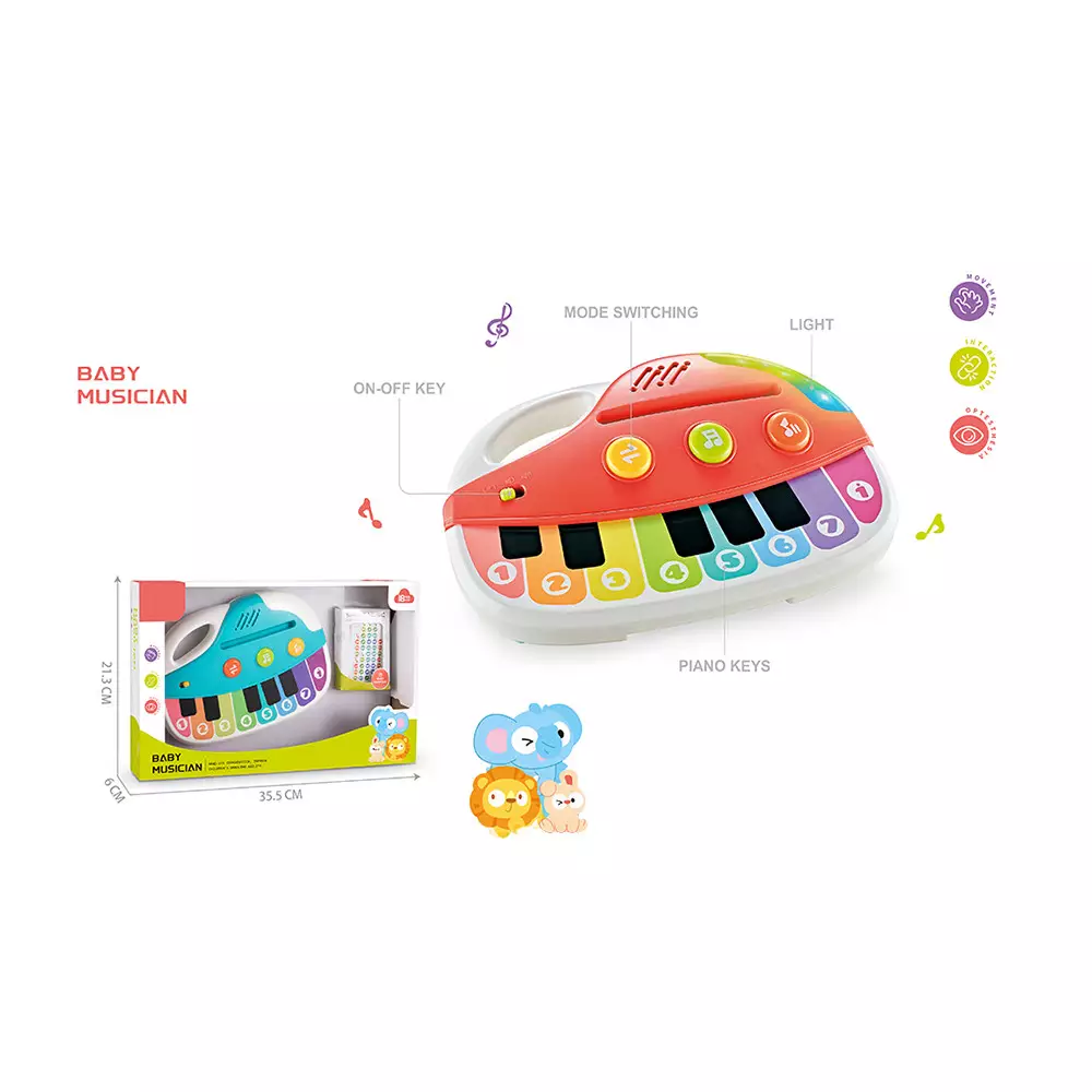 LITTLE GIGGLES BABY PIANO SOUND & LIGHT RANDOM