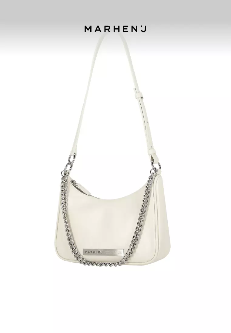 SAGE Vegan Leather Crossbody Bag Cream