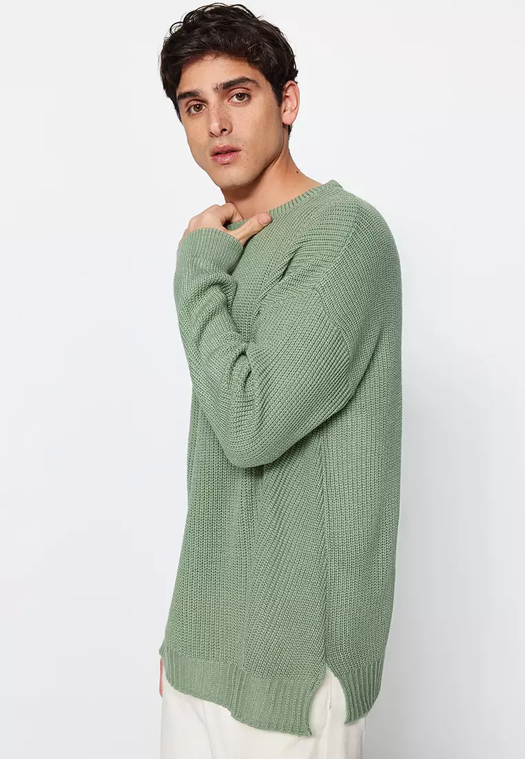 Buy Trendyol Slit Relaxed Sweater 2024 Online ZALORA Singapore