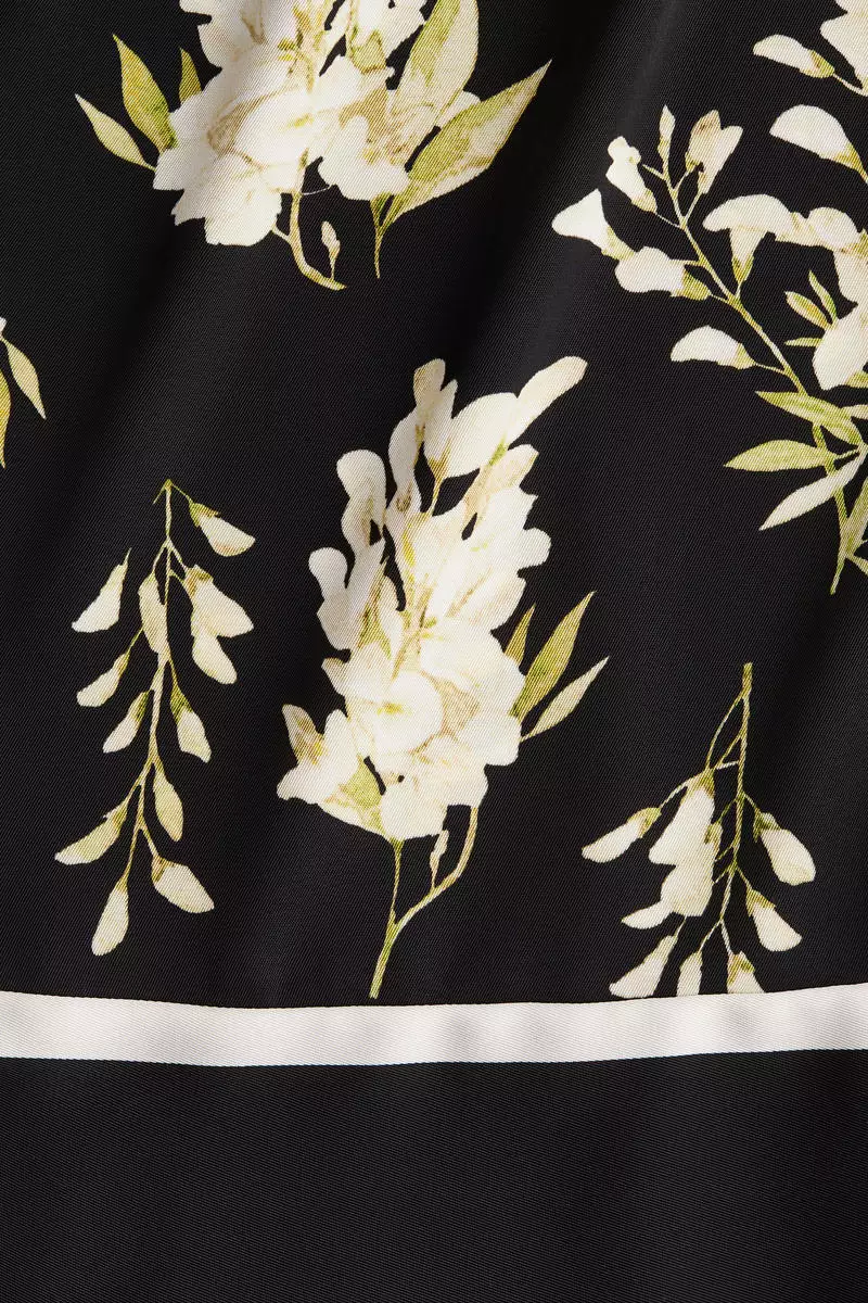 Drawstring twill trousers