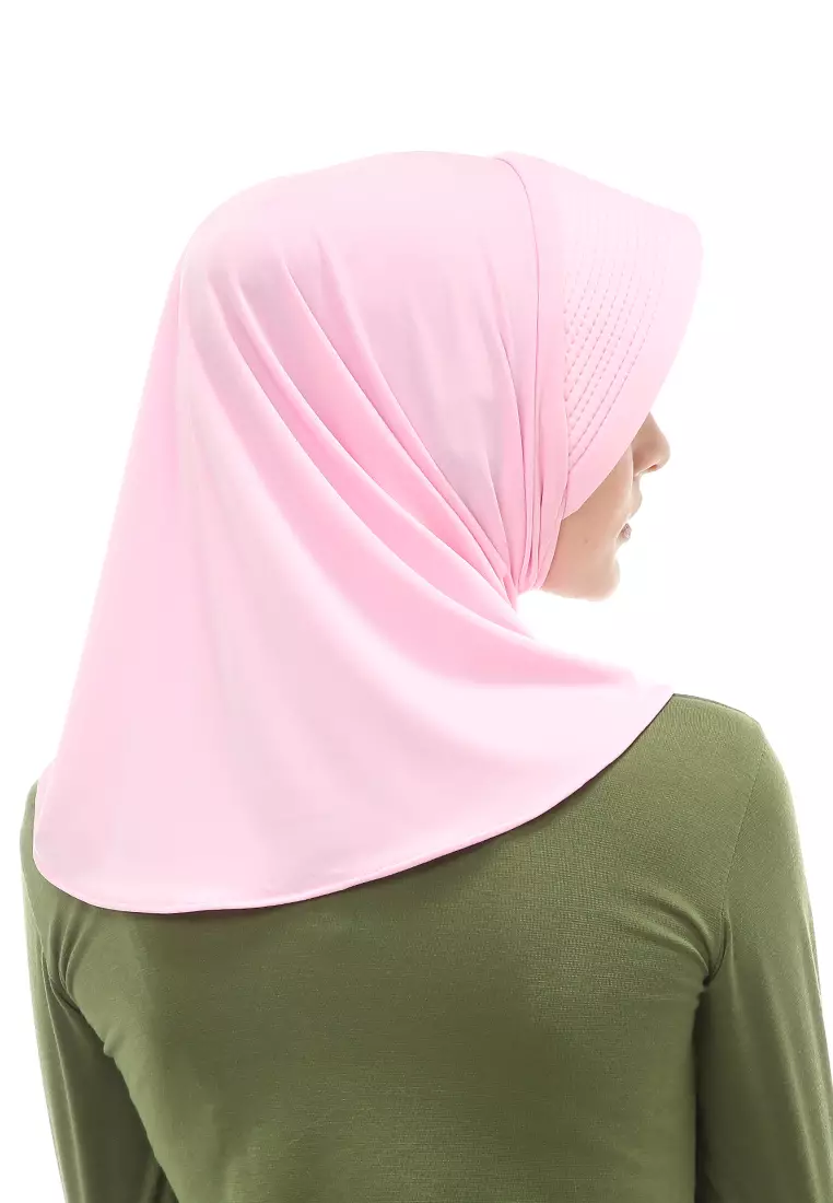 Layla Hijab Sport Instan Wanita Muslimah Relaxed Fit - Baby Pink