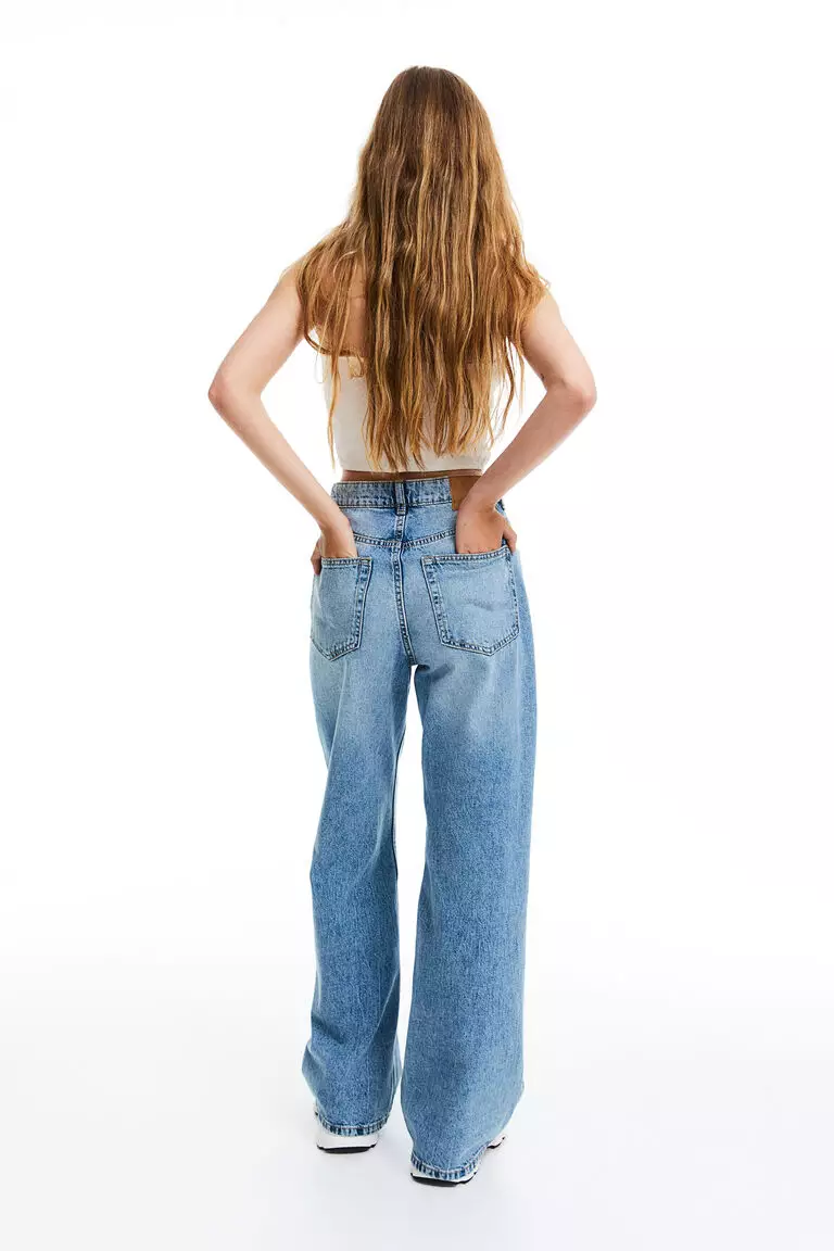 Wide High Jeans