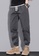 Trendyshop grey Drawstring Slim Casual Pants 2B447AA2012796GS_2