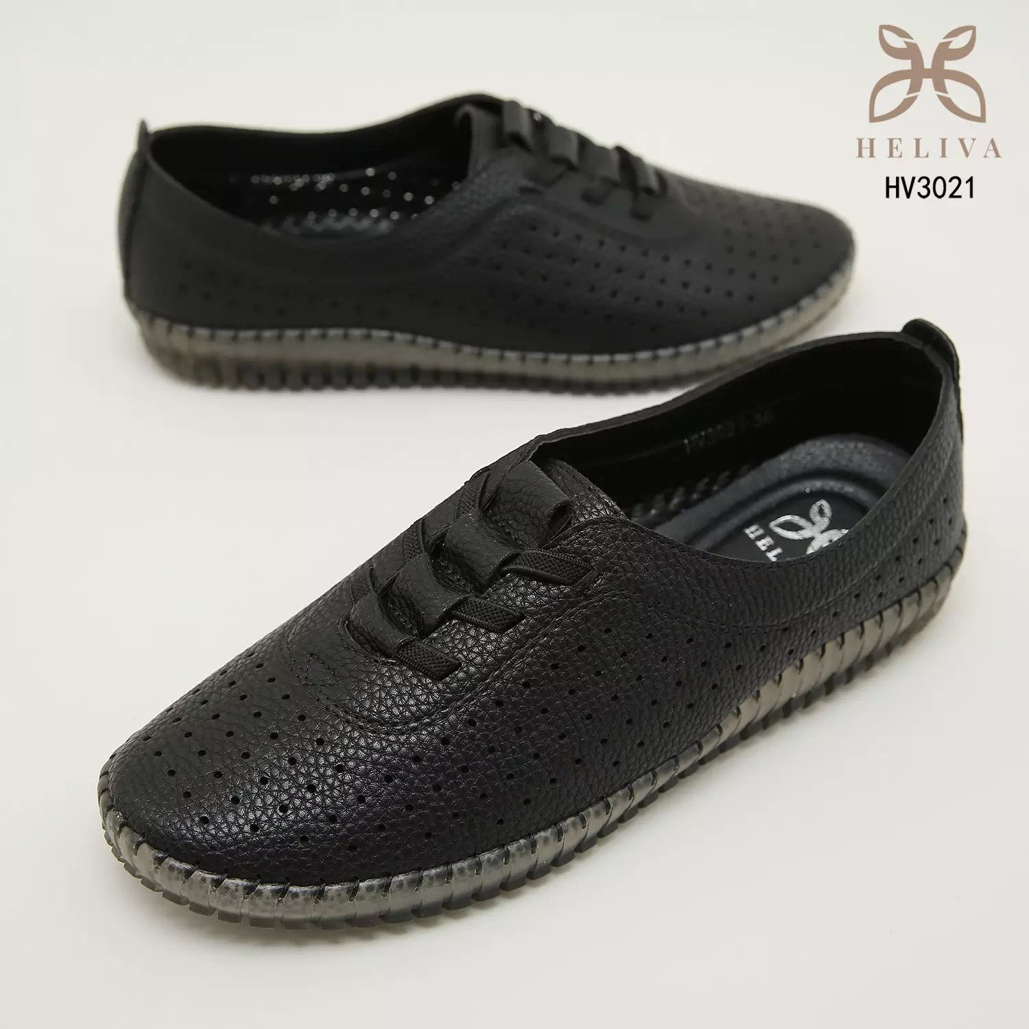 Heliva Agatha Loafer Slip On Lace Up Breathable