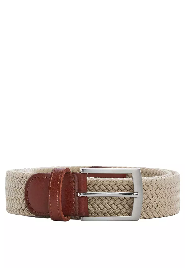 Buy MANGO Man Braided Elastic Belt 2023 Online | ZALORA Philippines