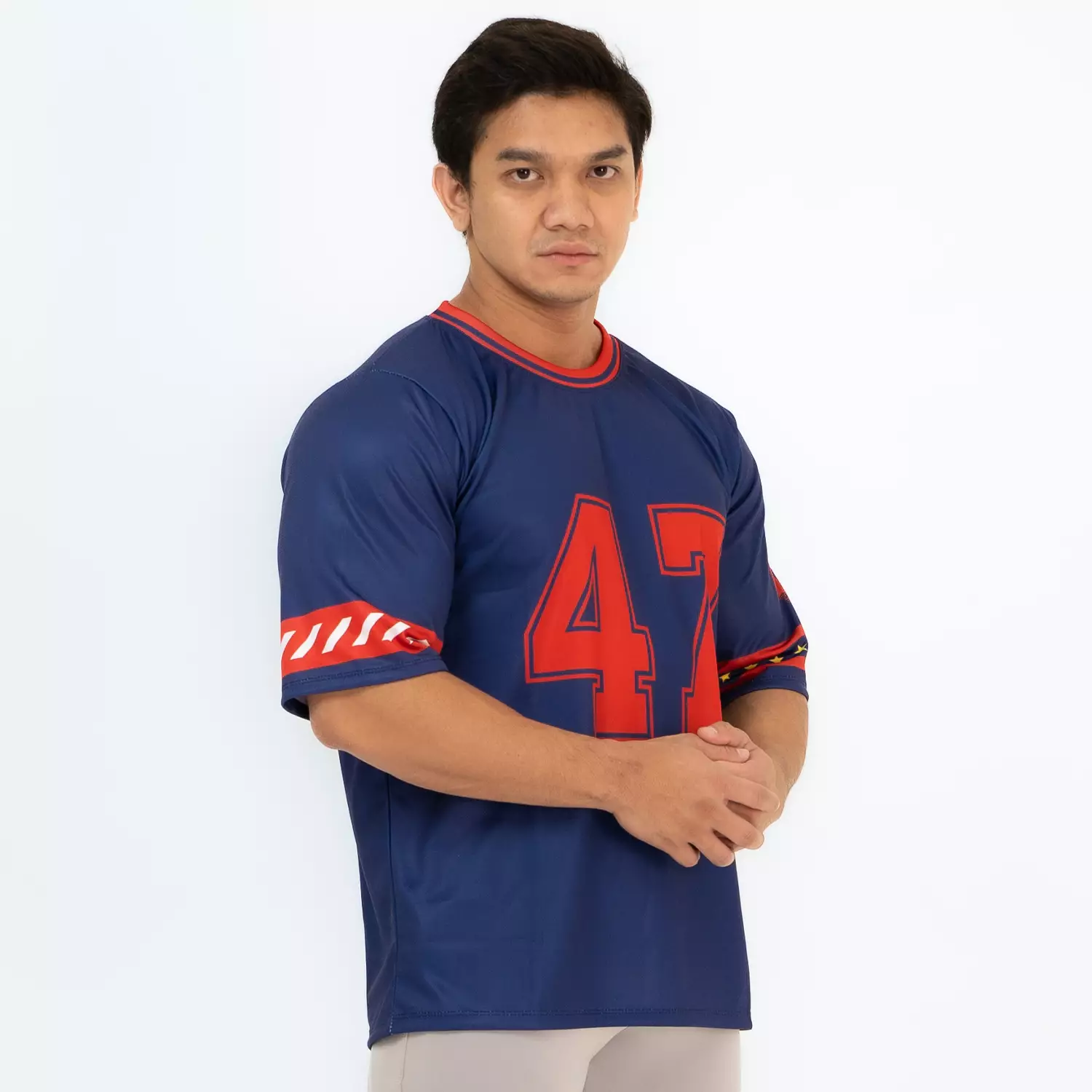Oversize Jersey American Football Style 47 series Blue