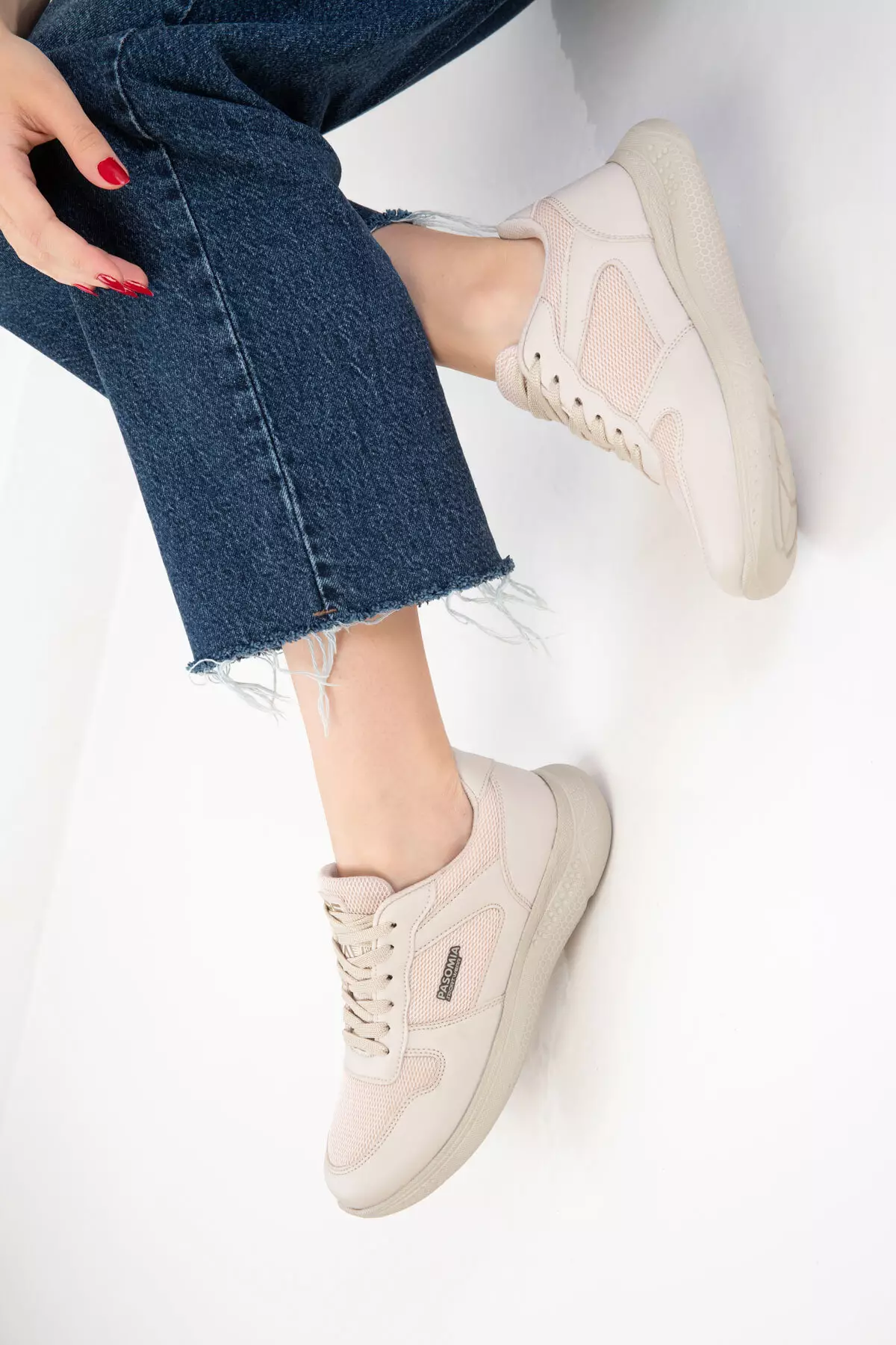 Beige Women's Sneaker 20626