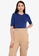 Origin by Zalora blue Fitted T-Shirt made from TENCEL™ DB649AA268FD2BGS_1