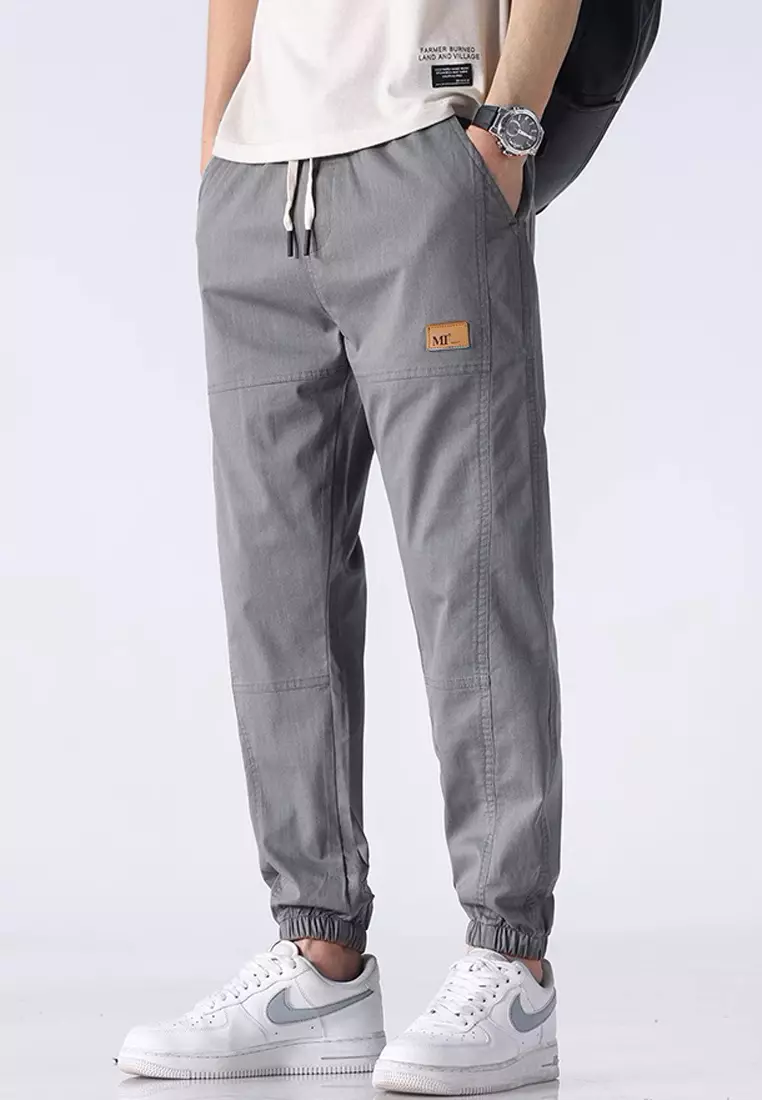 Gray jogger pants outlet