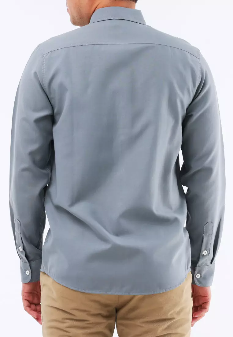 Woven Polo Long Sleeve