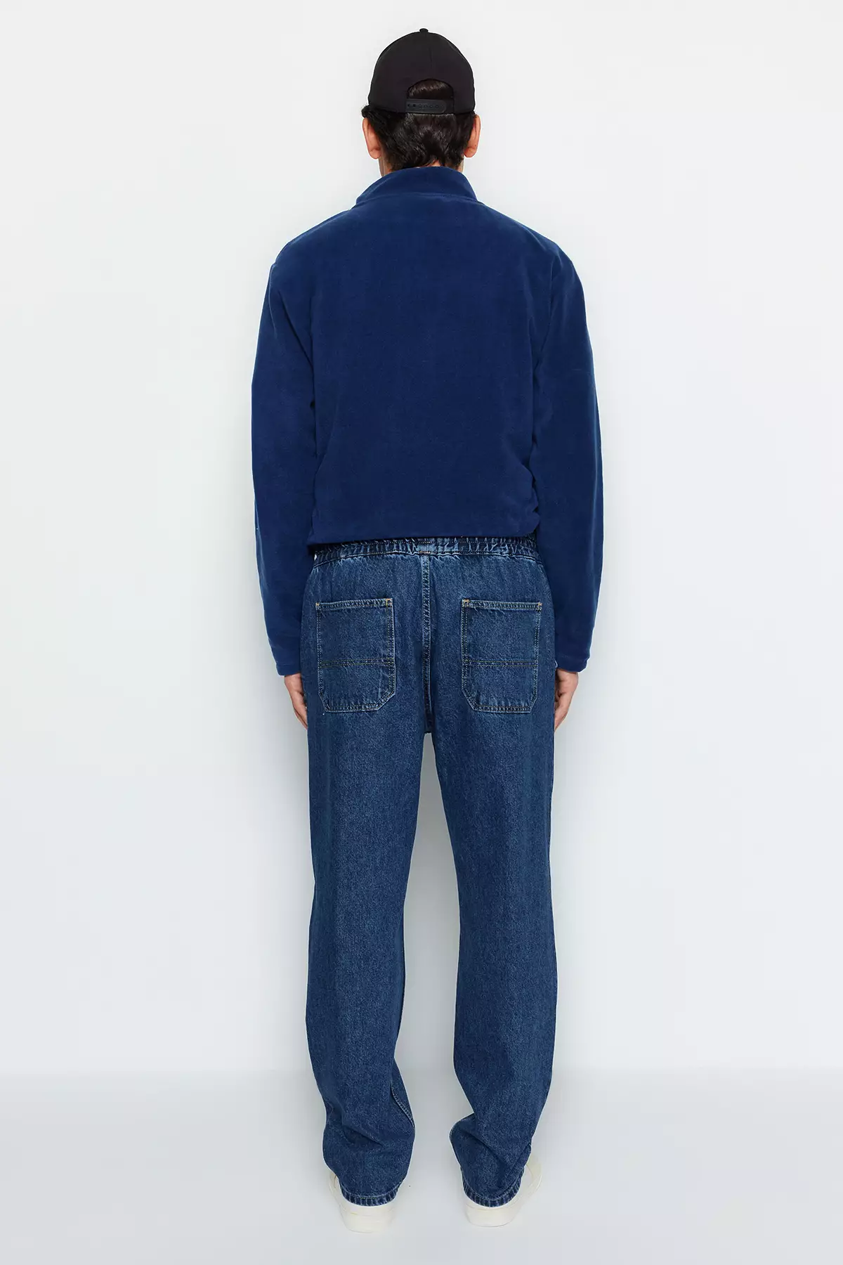 Denim Elastic Waist Jeans
