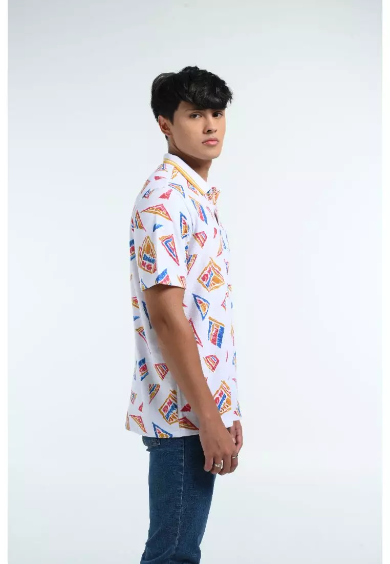 Manzone Poloshirt Pria Lengan Pendek MZY-SHELDER - WHITE