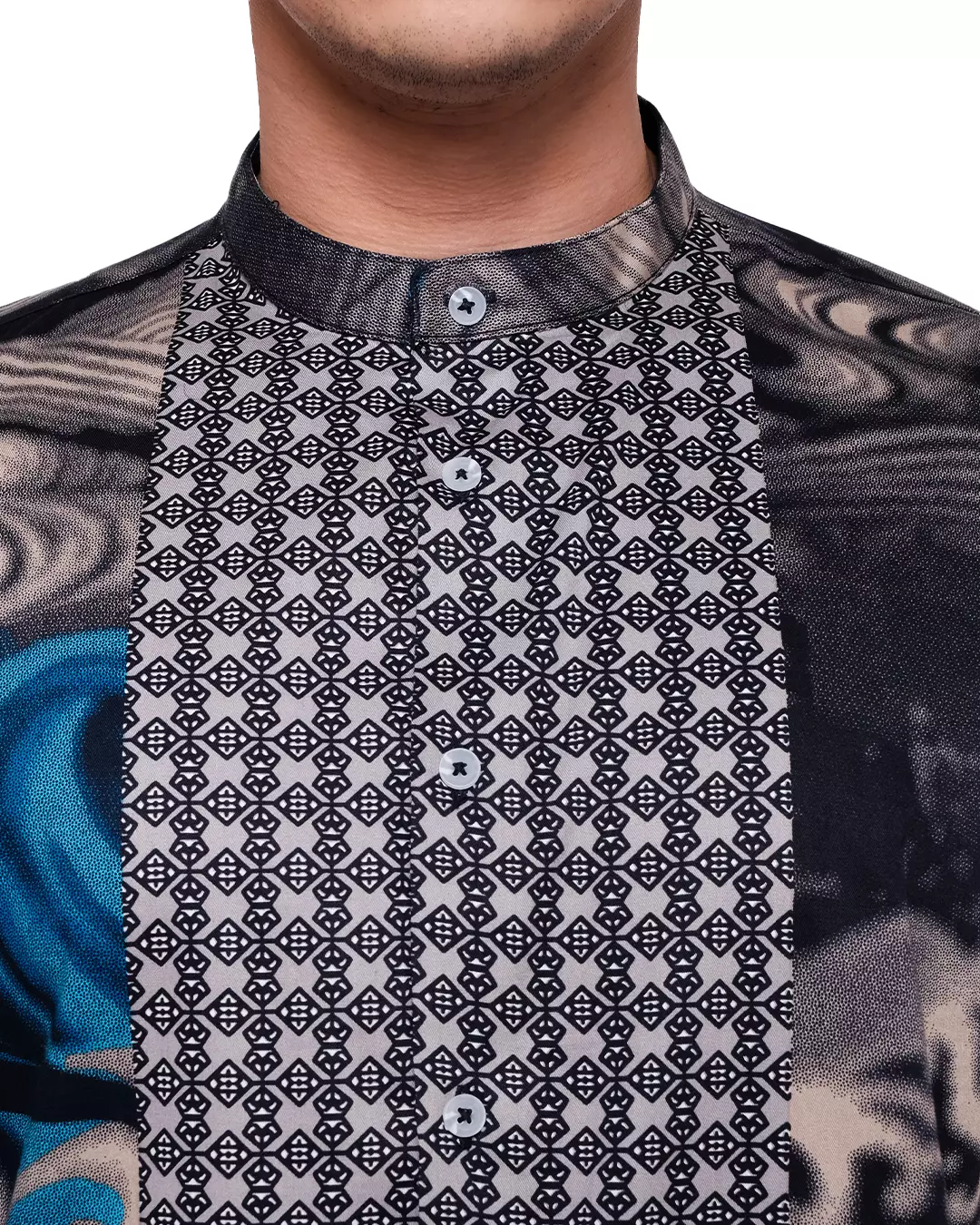 MOC Kemeja Lengan Pendek Pria BROKIO - BLUE