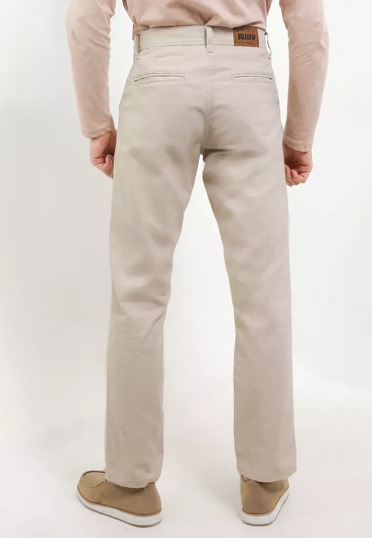 BULFARO Celana Chino Canvas Non Stretch Fit Reguler - Cream
