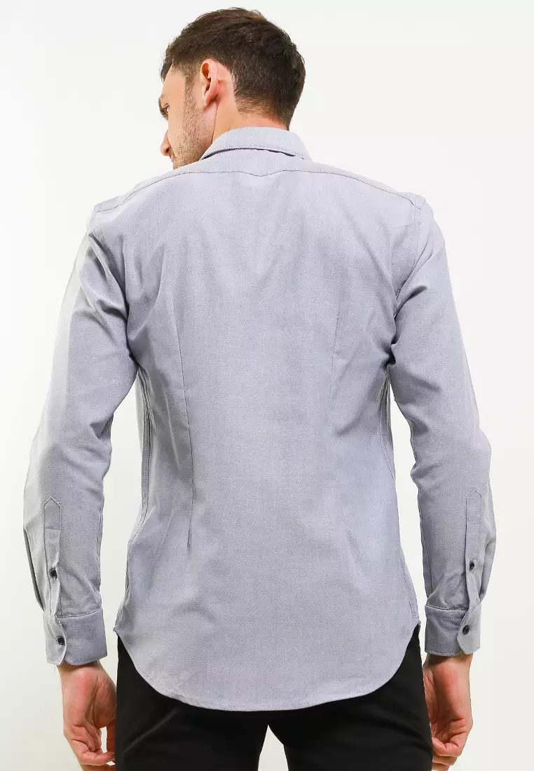 CF Kemeja Polos Oxford Slimfit