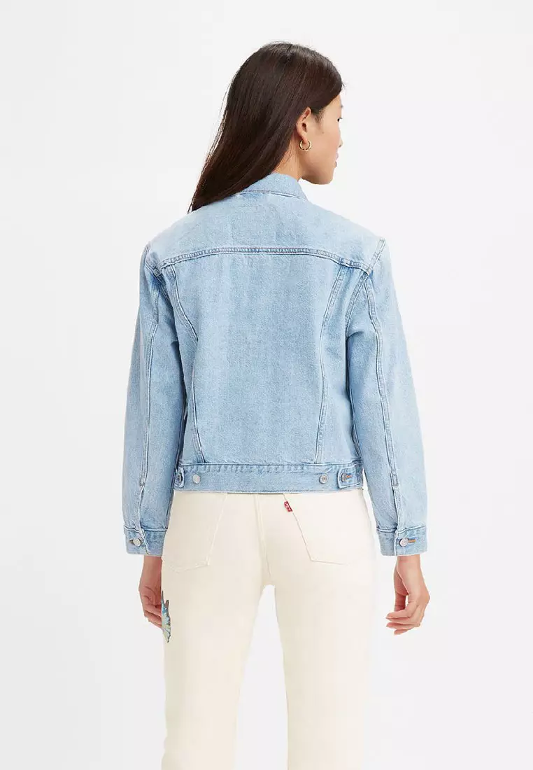 Women's levi's ex best sale boyfriend trucker jacket
