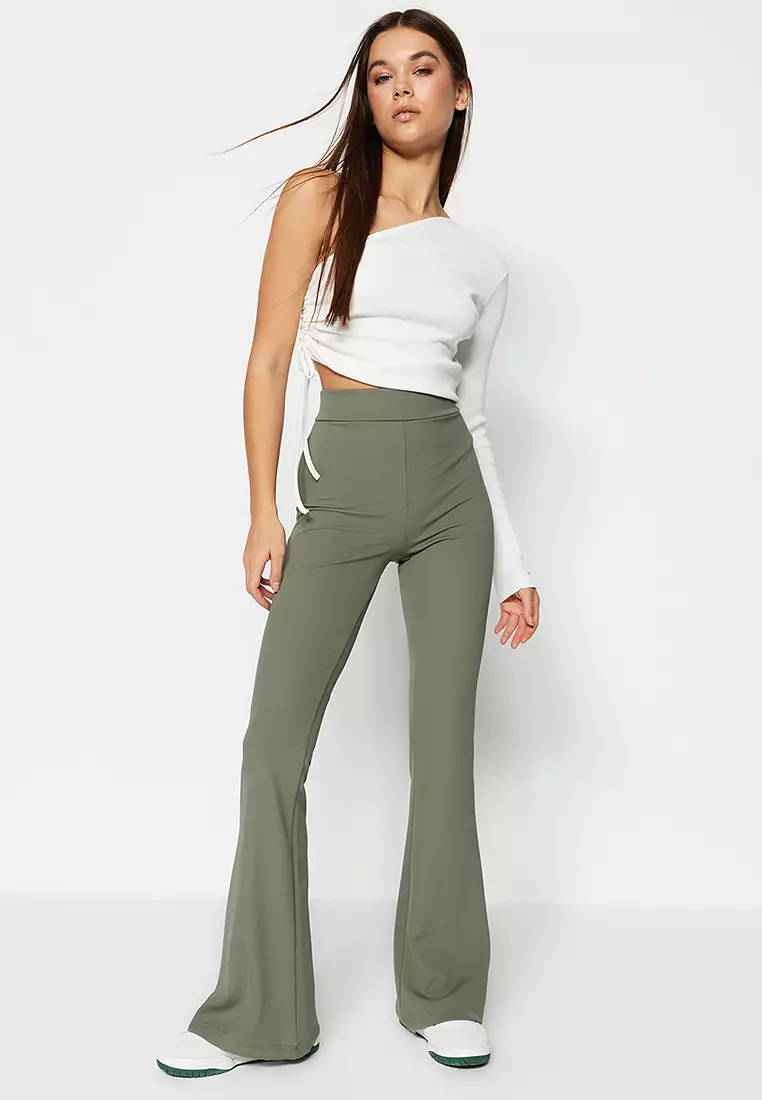 Rib Flare Pants