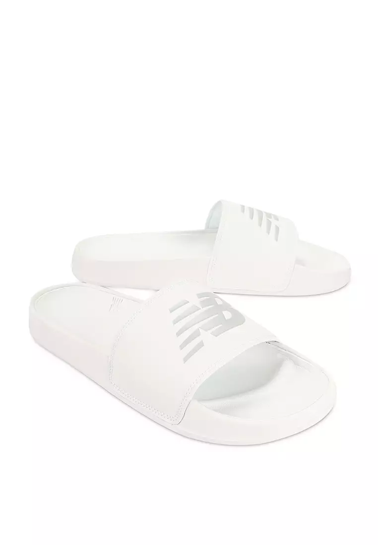 New balance white sandals hot sale