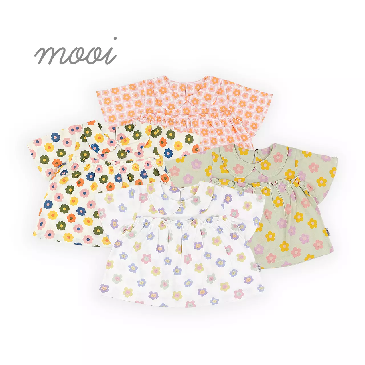 Mooi Atasan Anak Perempuan Rora Ruffle Top - White