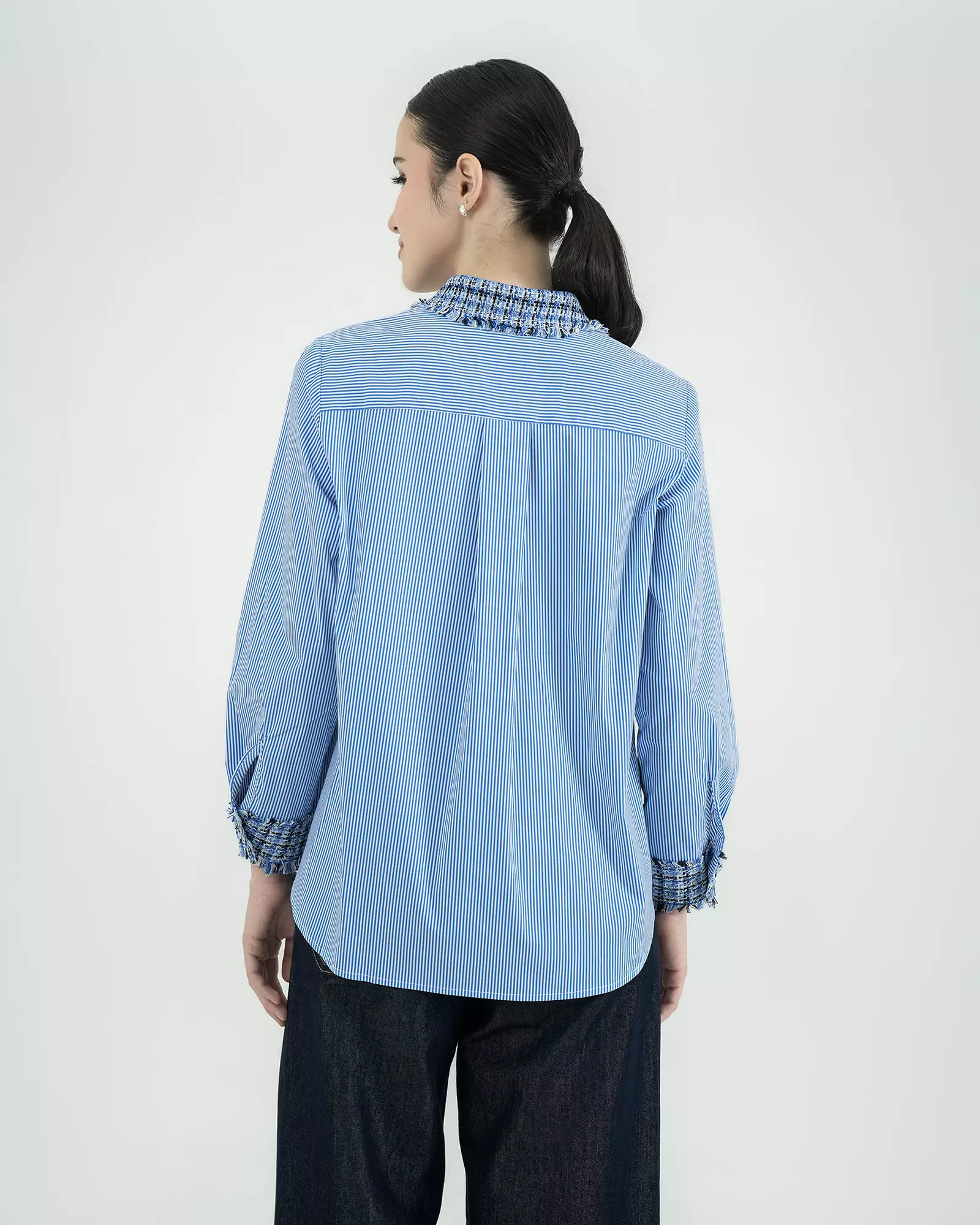 Geulis.id DELFINA SHIRT - Blue
