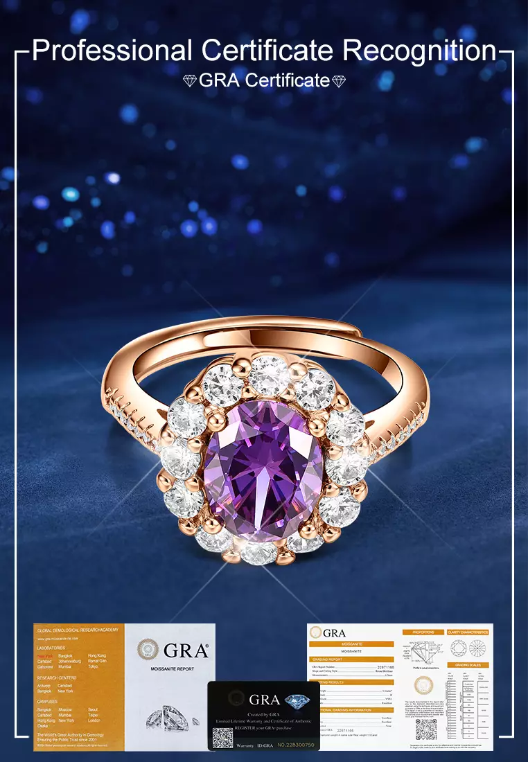 Cincin Wanita Original Perhiasan Berlian Tunangan Ukuran Bebas Korea Cincin Cewek Rings