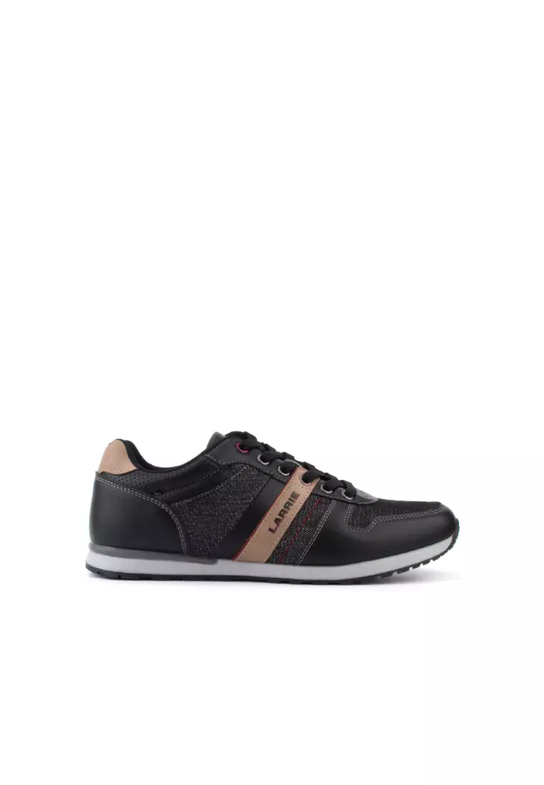 Buy LARRIE LARRIE Men Denim Lace Up Black Outdoor Sneakers 2024