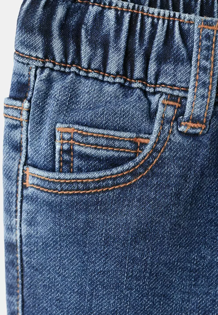 Slim Fit Drawstring Jeans