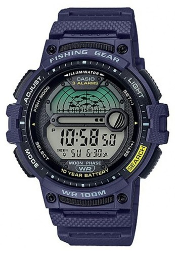 Jual Casio Casio Analog Digital Jam Tangan Pria Strap Karet Biru Ws 1200h 2a Original Original Zalora Indonesia