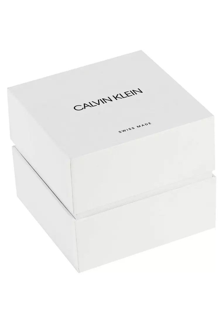 Calvin Klein Dress Mother of Pearl Diamond Dial Small Bangle Ladies - K3Y2S11T