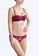 ZITIQUE red Young Girls' Cute Thin Demi-cup Lingerie Set (Bra And Underwear)  - Wine Red B61ACUS1039961GS_5