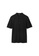 COS black Silk Polo Shirt 8CC75AAAD21673GS_5