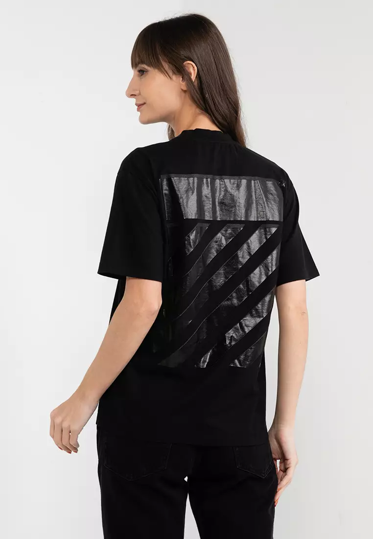 Diagonal Print T-Shirt (ik)