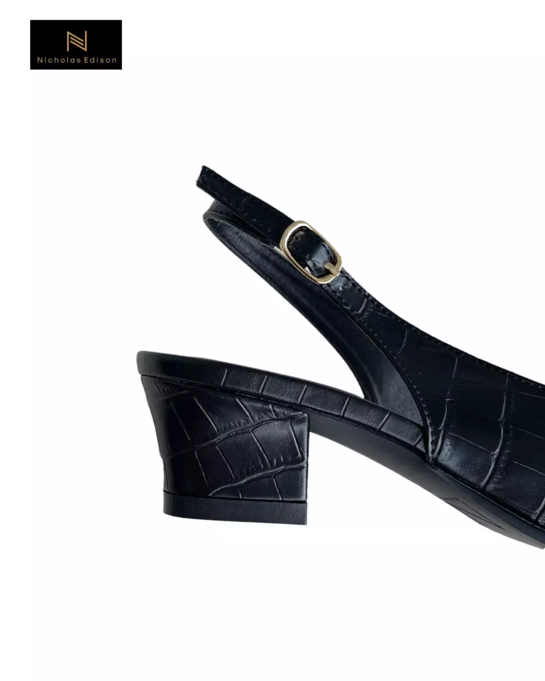 Nicholas Edison Heel Tara Black