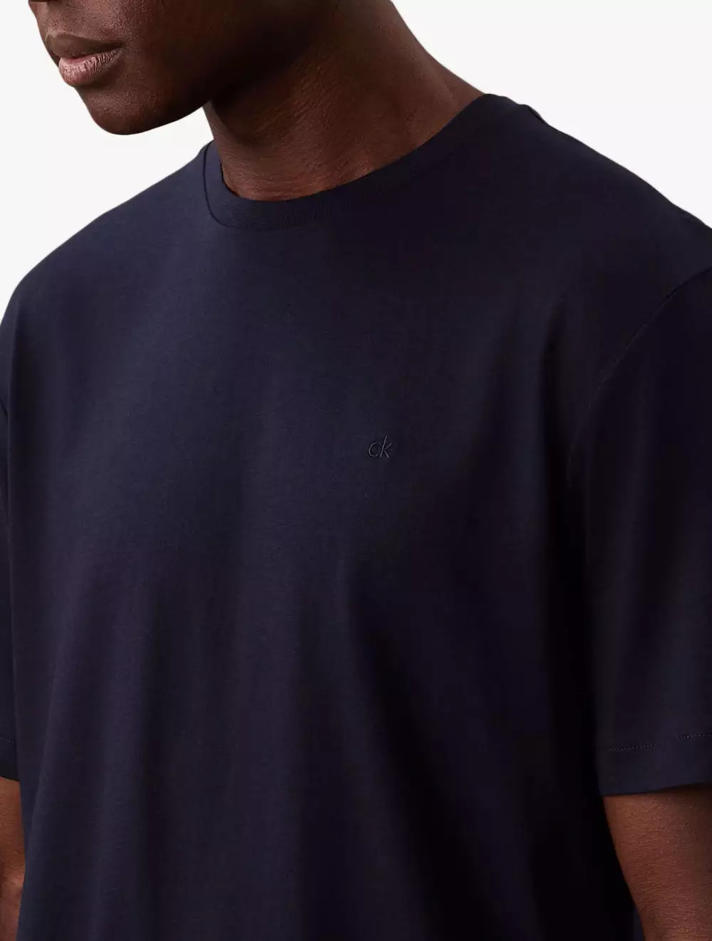 Calvin Klein - Liquid Touch Crewneck T-Shirt - Navy