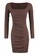 Trendyol brown Gathered Knitted Dress 05BE6AA2E0BC13GS_6
