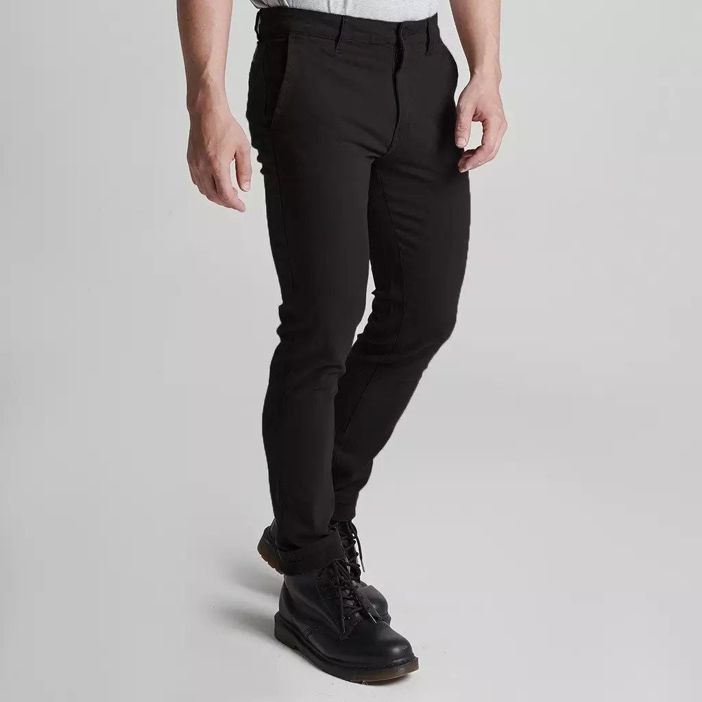 Lee Cooper Slim Fit Long Chino Logan Black