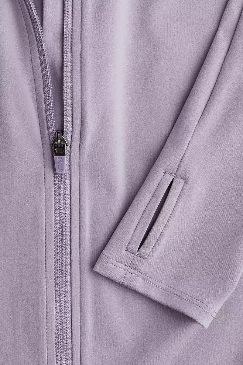 Zip-through sports jacket with SoftMove™