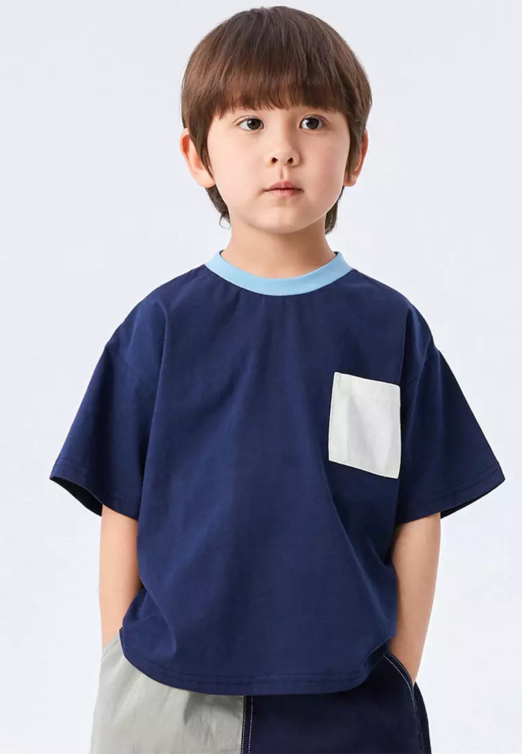 Kids T-Shirt With Graphic Print With Front Pocket