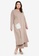 PLUXXIE beige Plus Size Akito Comfortwear Slit Tunic in Beju 63057AA0FC76BAGS_1