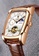LIGE white and gold and brown LIGE Automatic Unisex Rose Gold Finish Barrel-shape Watch 46x38mm, Brown Leather Strap C041CAC6021F42GS_4