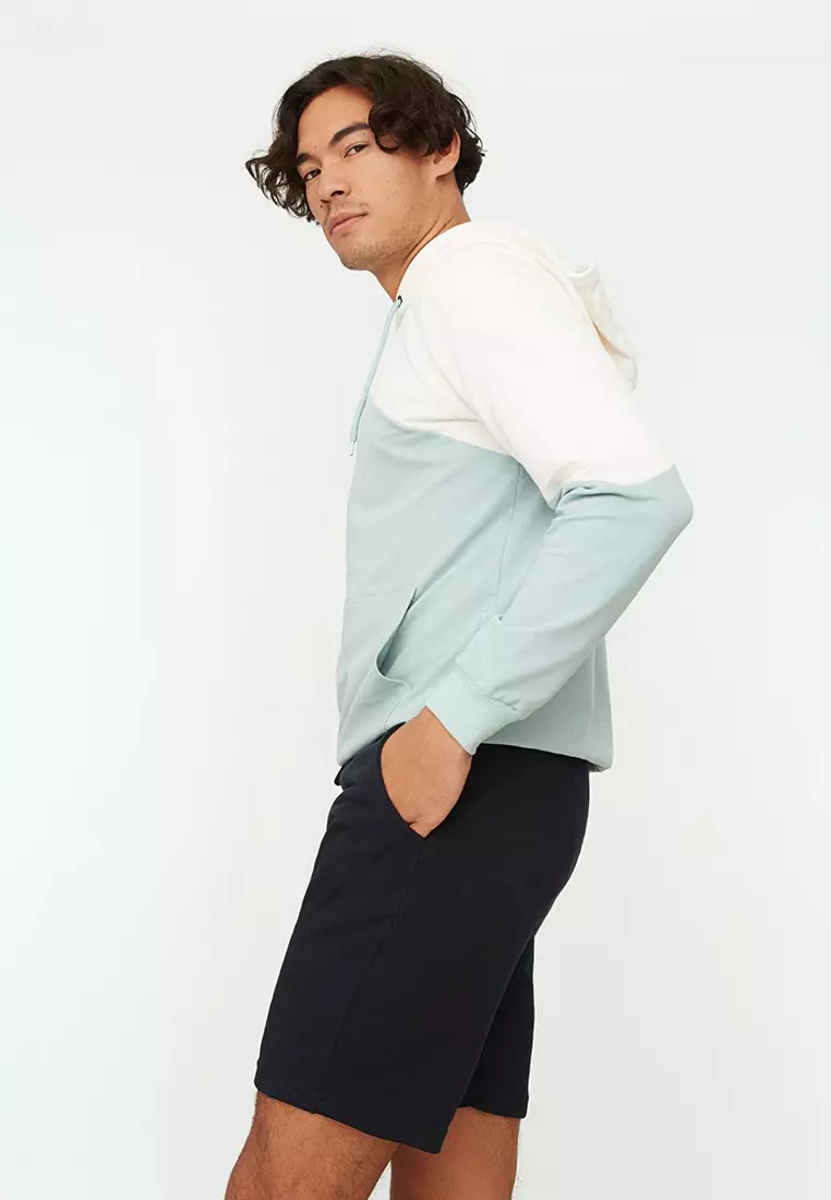 Navy Blue Regular/Normal Cut Basic Shorts&Bermuda TMNSS20SR0068