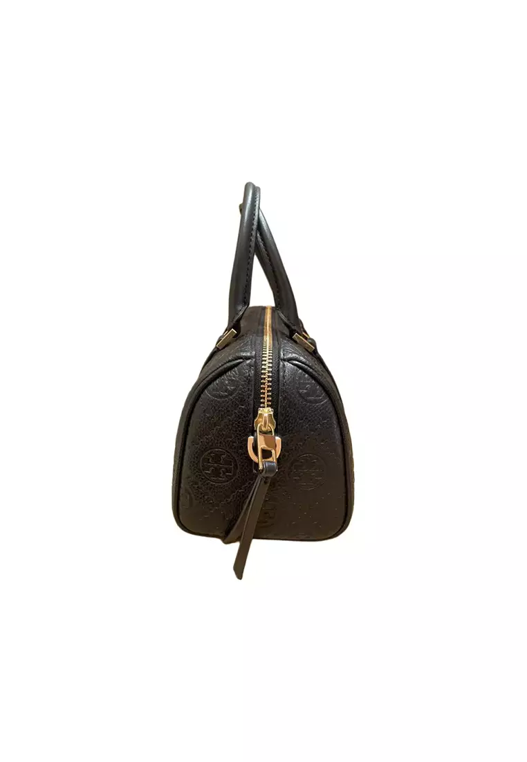 T Monogram Women's Handbag in Black 175646
