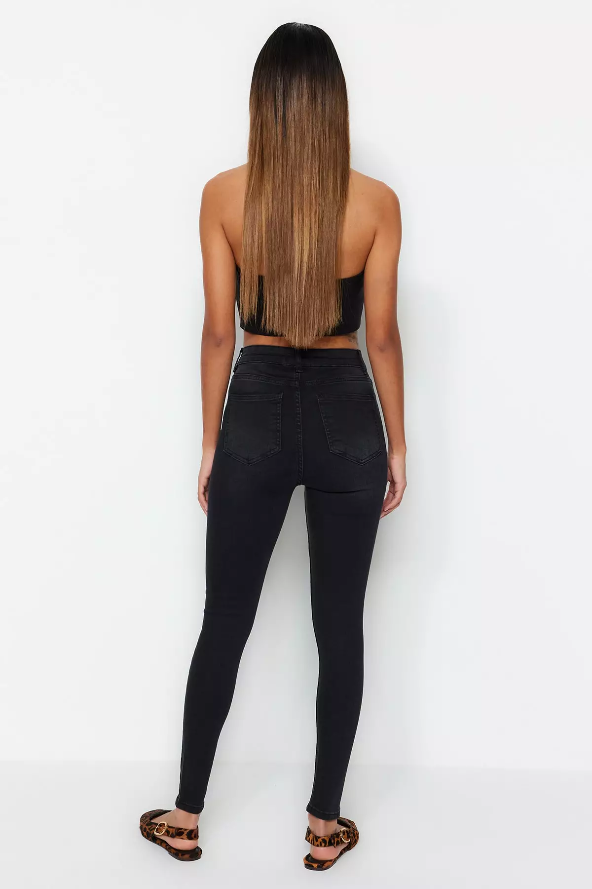 Cheap super high deals waisted jeans