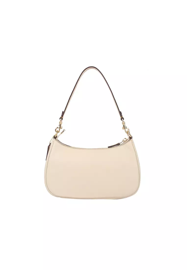 COACH Peanuts Snoopy Co-branded Teri 24 Cobblestone Cow Leather Underarm bag Hand Bill of Lading Shoulder Bag Wanita ukuran sedang