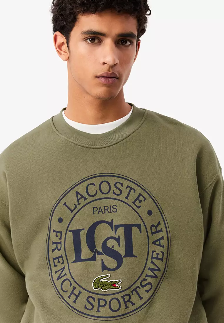 Buy Lacoste Loose Fit Graphic Sweatshirt 2025 Online ZALORA